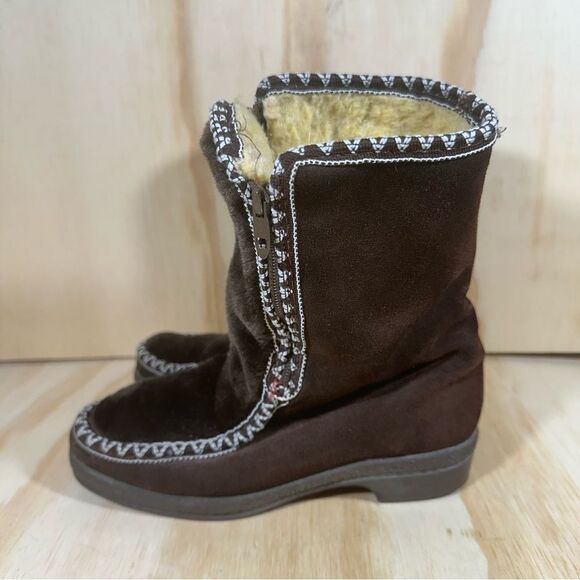 Snowland Vegan Faux Fur Snow Boots Women’s Size 5 - Picture 8 of 8